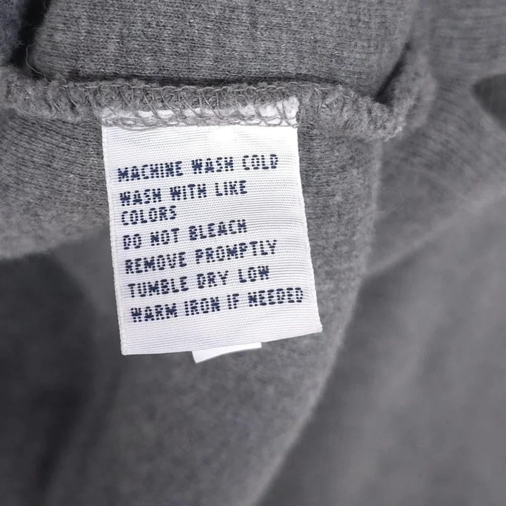 POLO BY RALPH LAUREN Mens Pullover‎ Sweater MEDIUM Gray 100% Cotton Quarter Zip